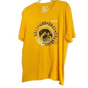 Hurley Iowa Hawkeyes shirt size large GUC logo tee